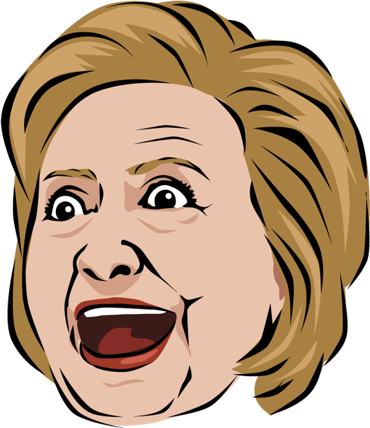 Celebmoji Politics Stickers Trump, Clinton, Obama Messages - Cartoon (618x618), Png Download