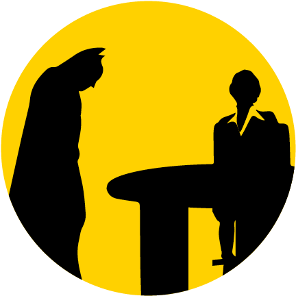 Inspire-batman - Silhouette (636x519), Png Download