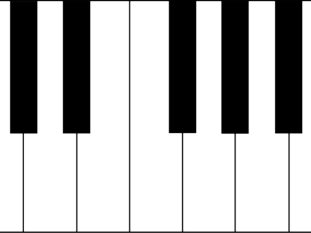 Drawn Keyboard Piano Key - Musical Keyboard (640x480), Png Download