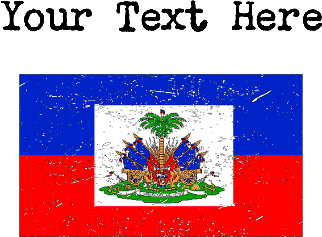 Haiti Flag Baby Blanket - Emblem (700x700), Png Download