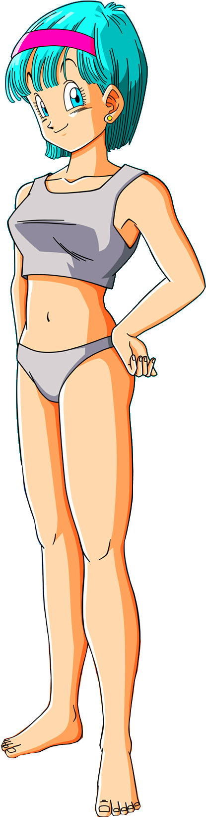Dbz Bulma (457x1656), Png Download