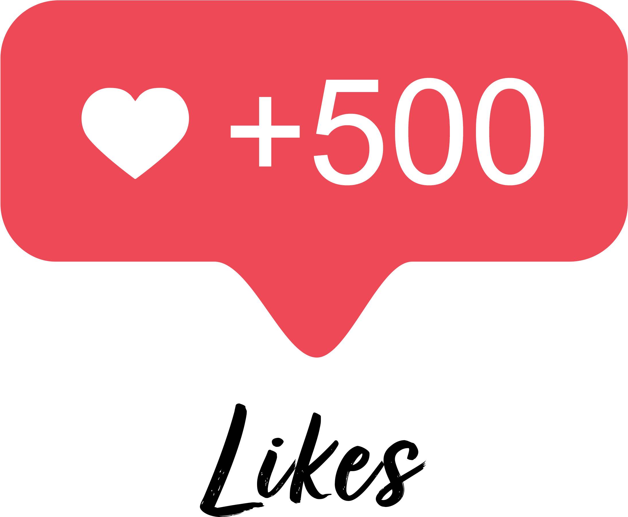 500 Instagram Photo Likes - 500 Likes Instagram (2813x2812), Png Download
