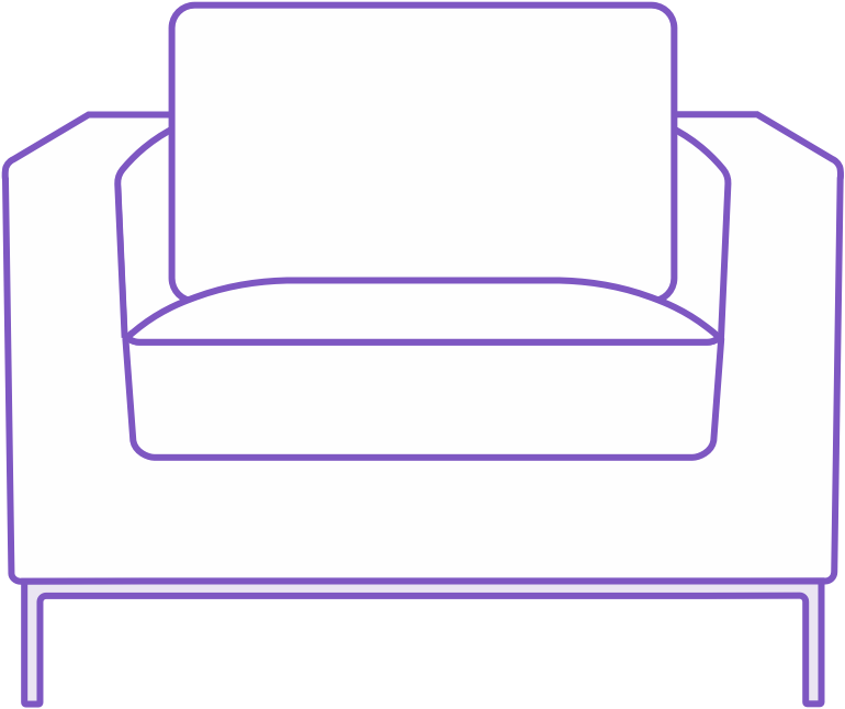 01png - Studio Couch (770x646), Png Download