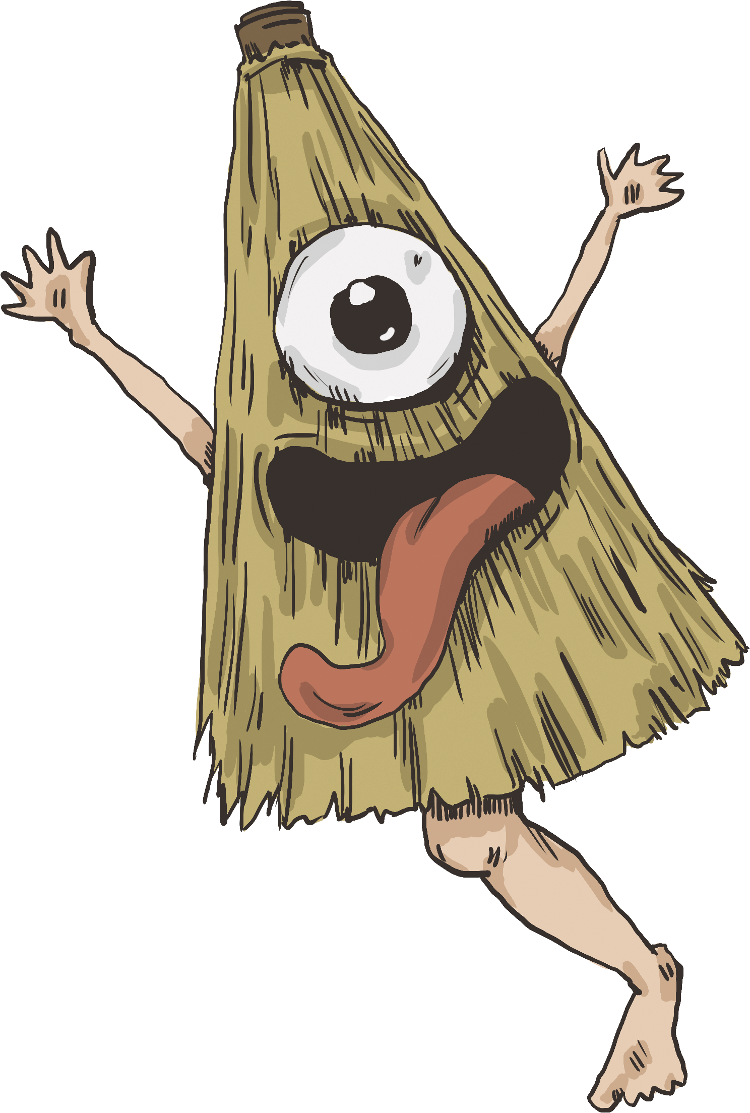 The Strange And Weird Creatures Of Japanese Yokai - Illustration (1800x3000), Png Download