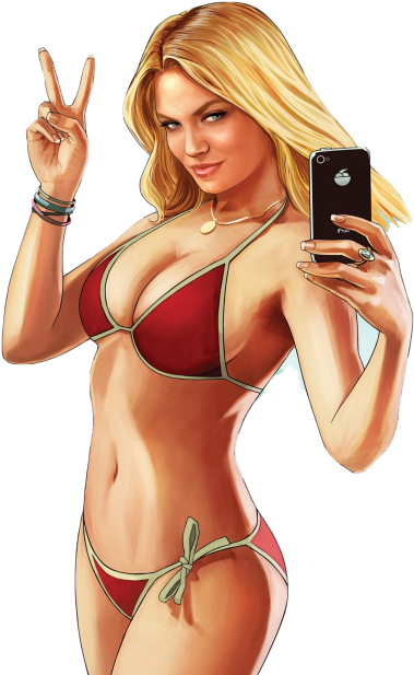 Sexy Woman - Lindsay Lohan Gta V Meme (866x650), Png Download