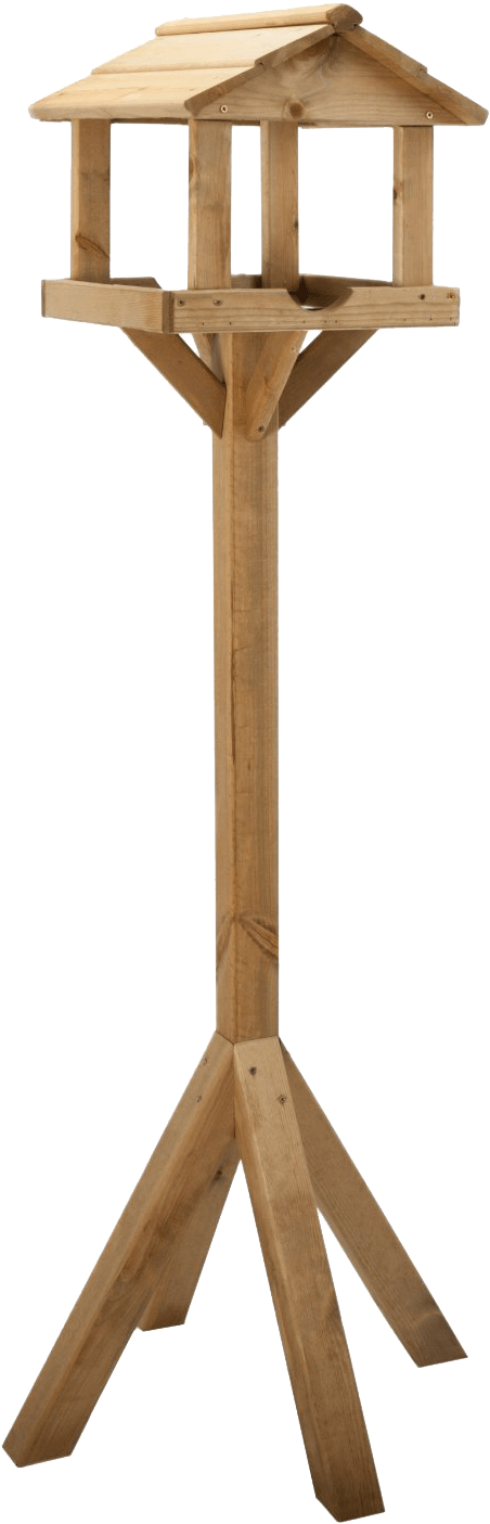 Wooden Bird Table Transparent Image - Simple Bird Table Design (783x1472), Png Download