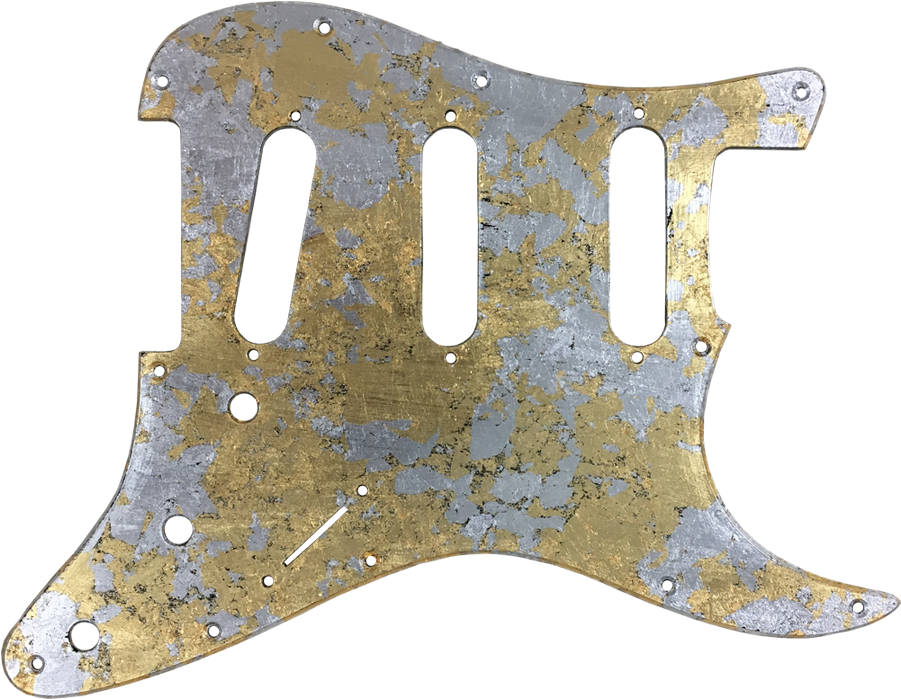 Metallic Impressionist Mercury Pickguard Gold/silver - Tortoise Shell Pickguard (1000x1000), Png Download
