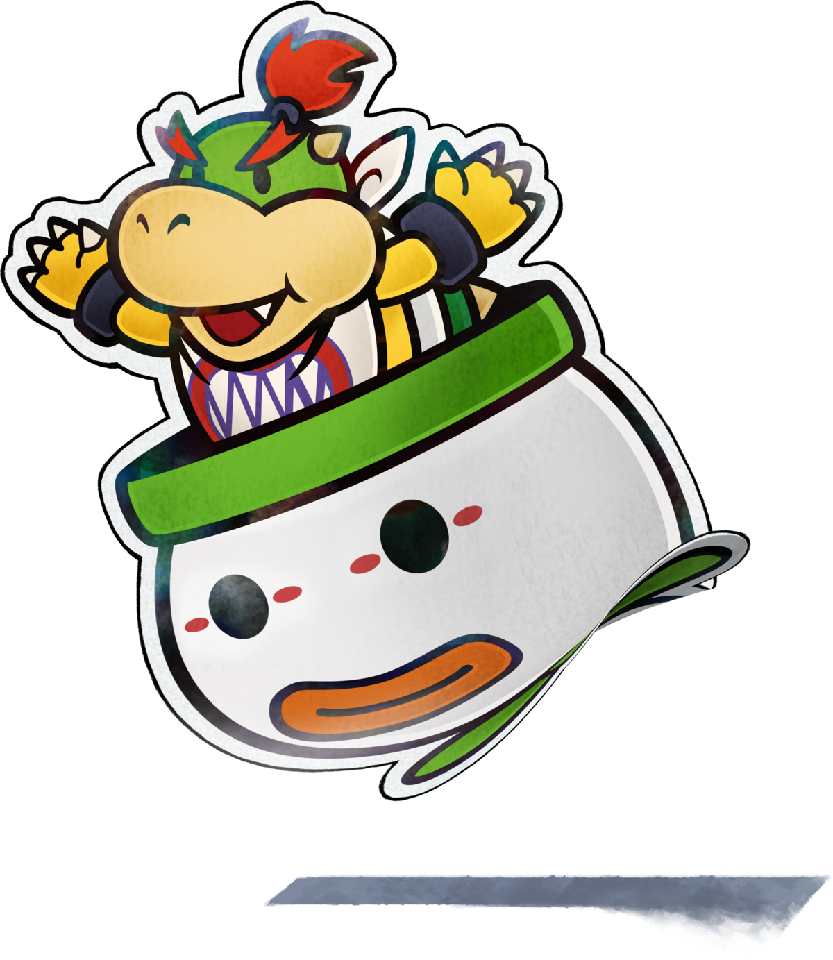 Personajes De Mario Luigi Paper Jam (1200x1383), Png Download