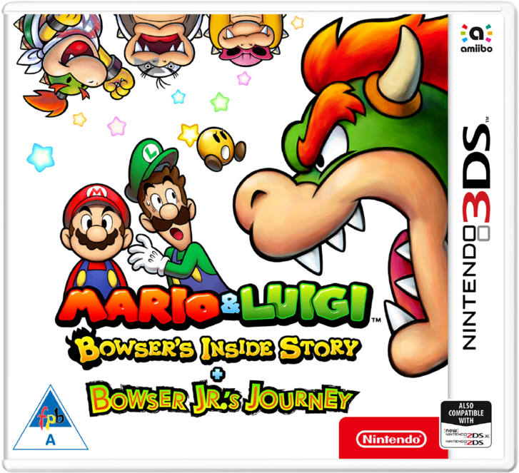 3ds Mario & Luigi - Mario Luigi Bowser Inside Story 3ds (960x942), Png Download