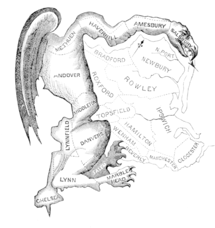 How Partisan Gerrymanders Could Backfire In - Elbridge Gerry Gerrymandering Cartoon (800x445), Png Download