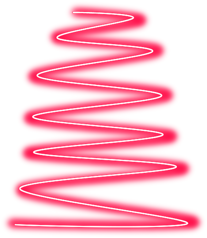Spiral Sticker - Red Neon Spiral Png (1024x886), Png Download