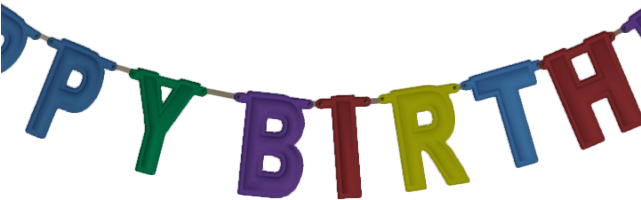 Birthday Banner Clipart - Celebrating (640x480), Png Download