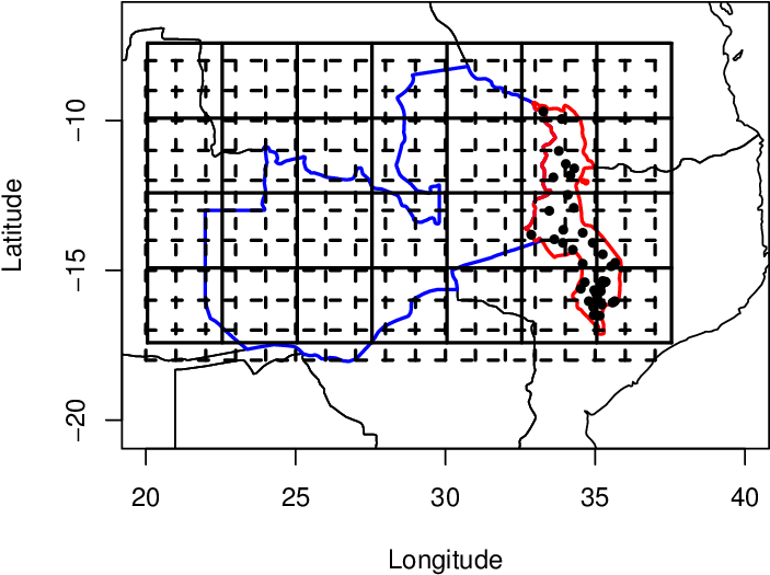 The Map Of The Study Area, Where Malawi And Zambia - Diagram (712x564), Png Download