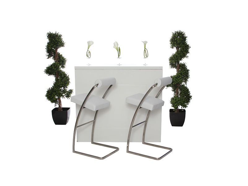 White Wood Bar - Chair (800x800), Png Download