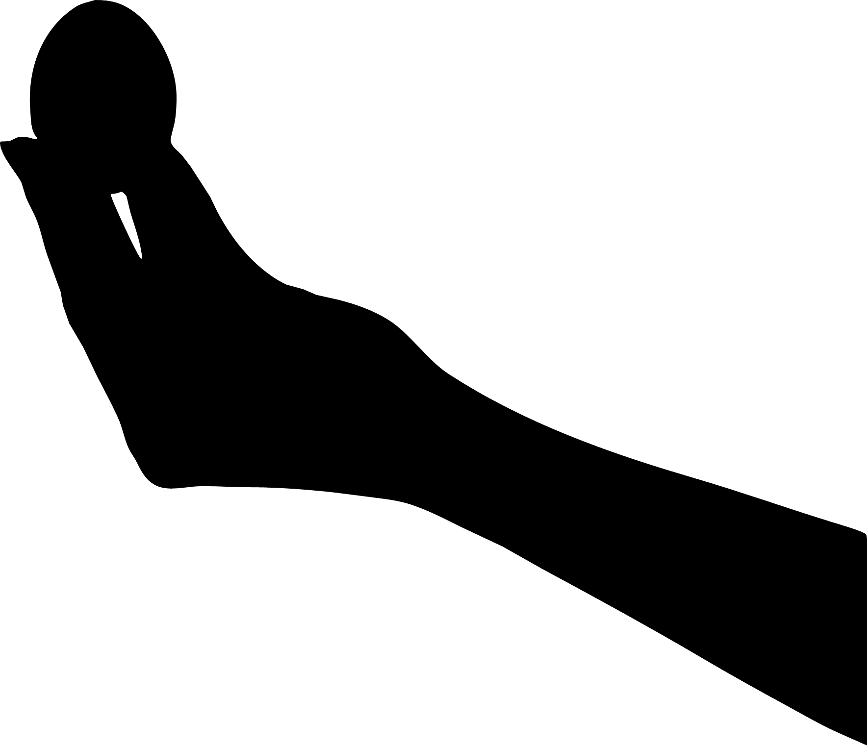 Egg In Hand Silhouette - Illustration (1768x1520), Png Download