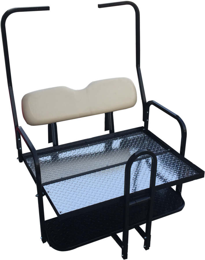 Club Car Rear Flip Seat - Shelf (973x1024), Png Download