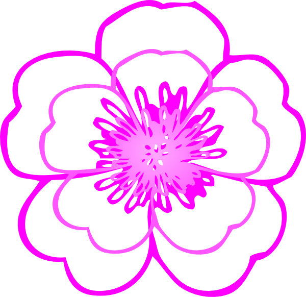 Small - Clipart Flower Black And White Free (600x582), Png Download