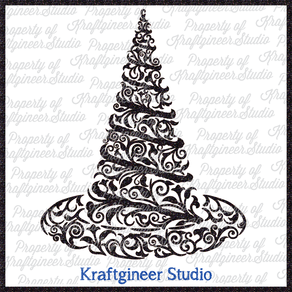 Vine Witch Hat - Christmas Tree (1024x1024), Png Download
