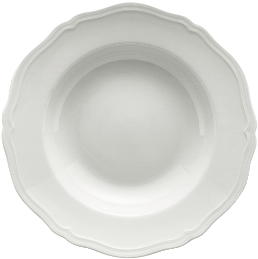 Antico Doccia Rim Soup Plate, White - Plate (600x600), Png Download