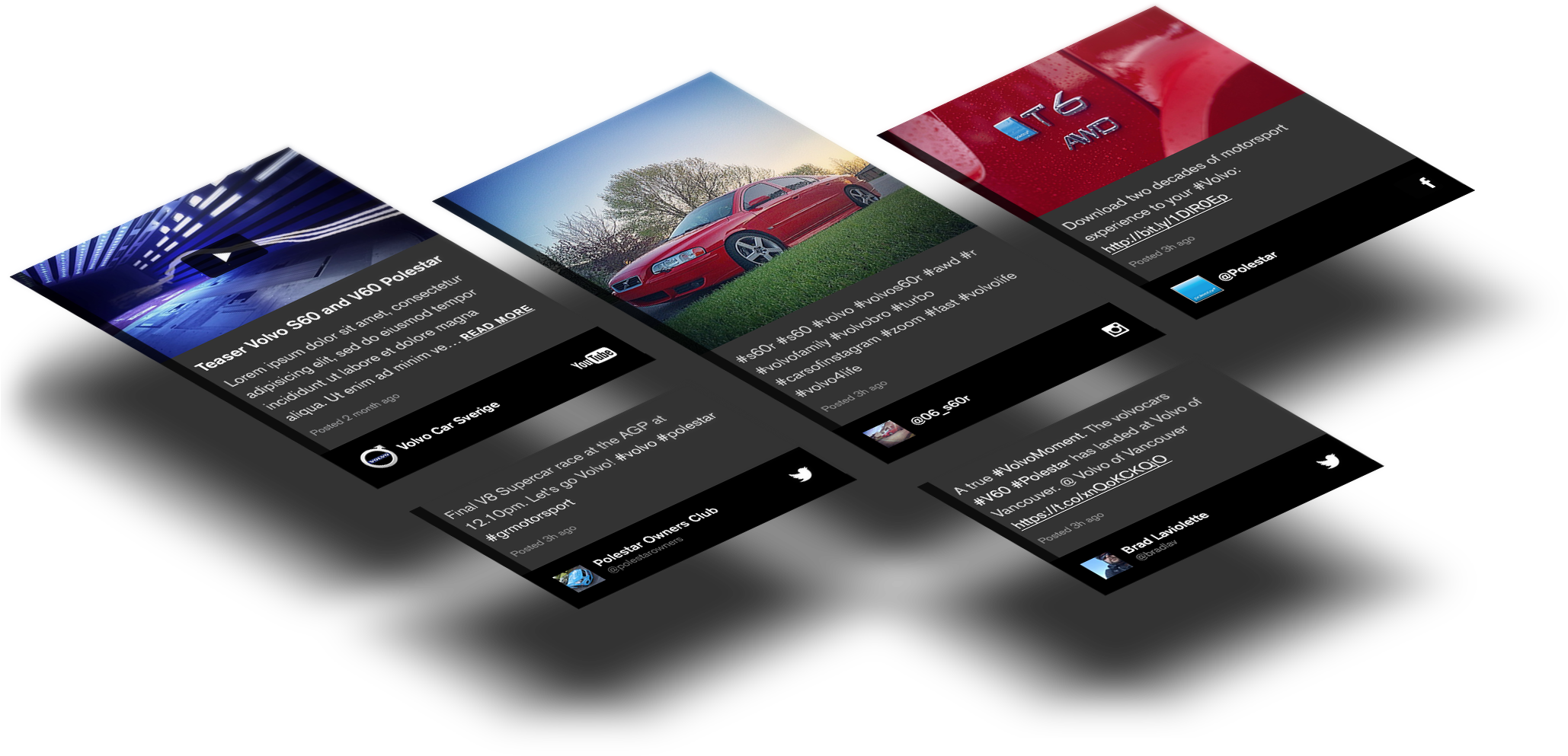 Volvo Storystream Minimal Perspective 2 - Graphic Design (2120x1008), Png Download