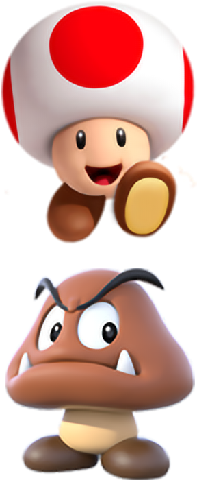 Toomba - Goomba And Toad (617x699), Png Download