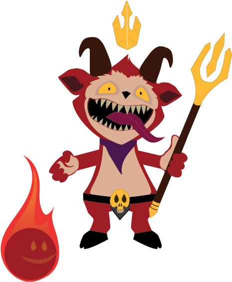 Little Devil Teemo From League Of Legends - Cartoon (533x646), Png Download