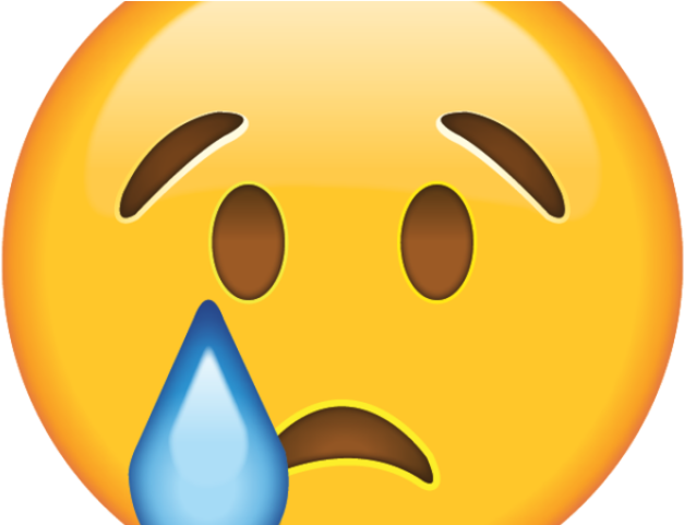 Crying Emoji Clipart Face - Sad Emoji Png (640x480), Png Download