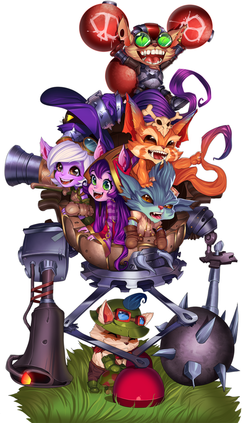League Of Legends,лига - Rumble Fan Art Lol (811x1419), Png Download
