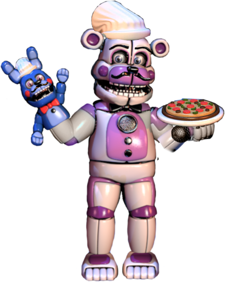 Italian Funtime Freddy Scottinspace Scottinspace2 Fnaf - Funtime Freddy No Bon Bon (1024x1024), Png Download