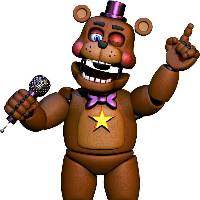 Rocky Freddy - Fnaf Ultimate Custom Night Rockstar Freddy (800x800), Png Download