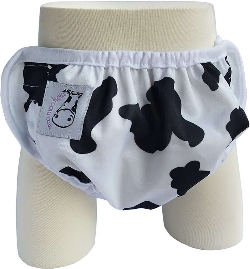 One Size Swim Diaper Moo Moo - Briefs (1000x1000), Png Download