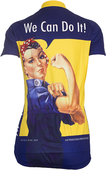 Retro Image Rosie The Riveter Women's Jersey - Rosie The Riveter (600x600), Png Download