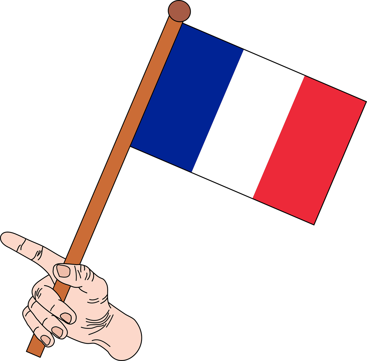 France, Flag, Flag Of France, France, Graphics - Bandeira Da França Png (1280x1256), Png Download