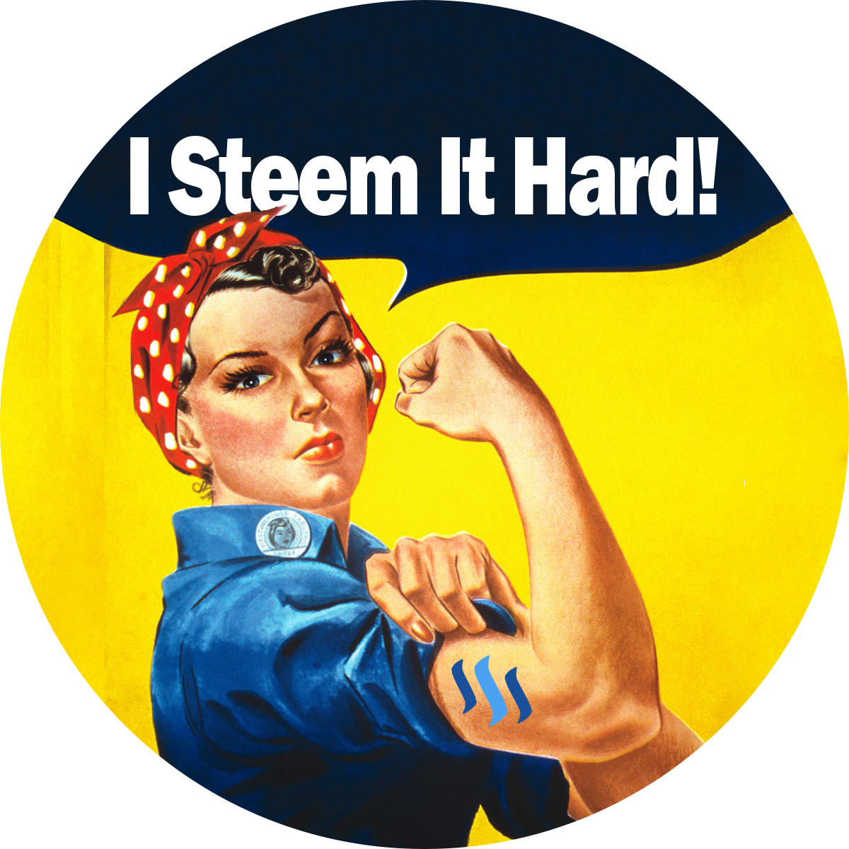 Rosie Steems It Hard - World War 2 Source (1200x1200), Png Download