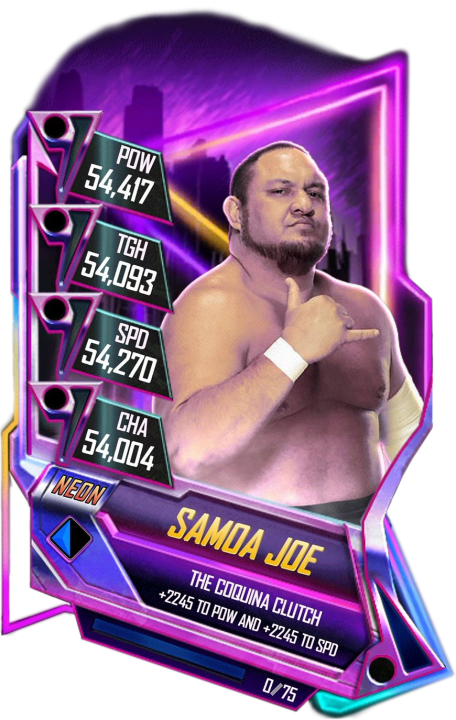 Samoajoe S5 23 Neon - Lacey Evans Wwe Supercard (456x720), Png Download