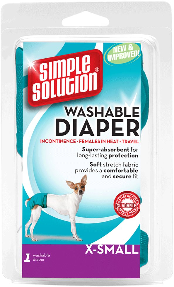 Simple Solution Washable Female Dog Diaper - Simple Solution Многоразовые Трусы Для Собак (1000x1000), Png Download