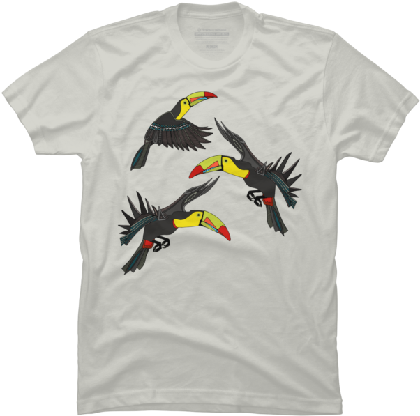 Toucan Jungle - Born In The 70s T Shirt (650x650), Png Download