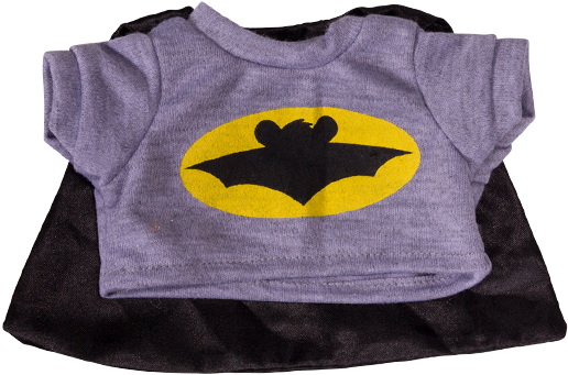 Bat Tee With Cape - Clothing (520x600), Png Download