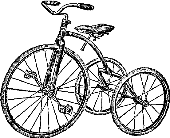 Digital Stamp Design - Tricycle Drawing (826x709), Png Download