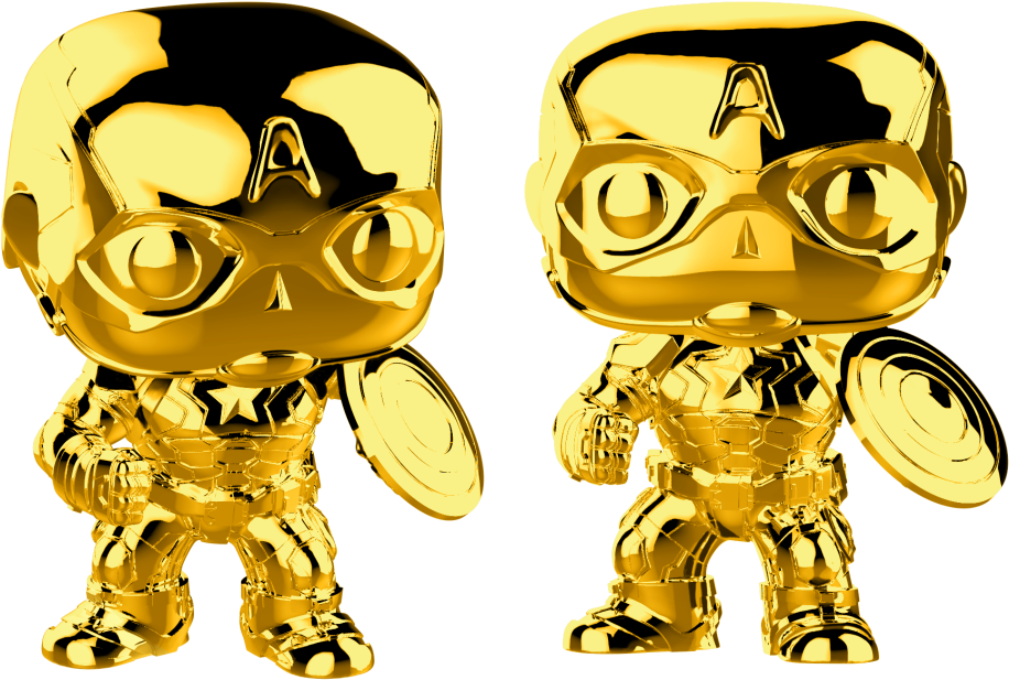 Funko Pop Captain America Chrome (999x667), Png Download