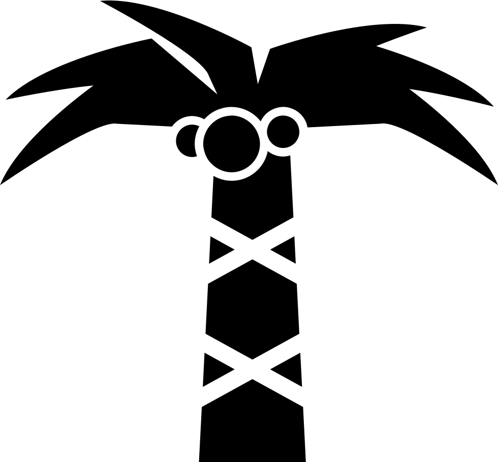 Coconut Tree - - Coconut Tree Free Icon (980x909), Png Download