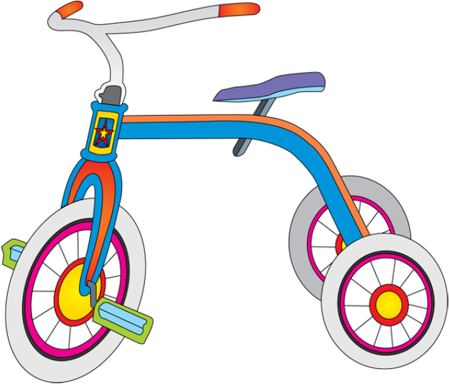 Tricycle Clipart Toy - Santa's Bag Of Toys Clipart (640x548), Png Download