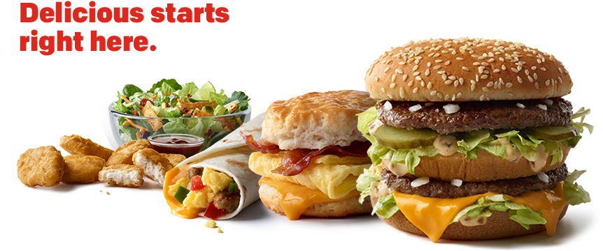 Mcdonalds Delicious (884x373), Png Download
