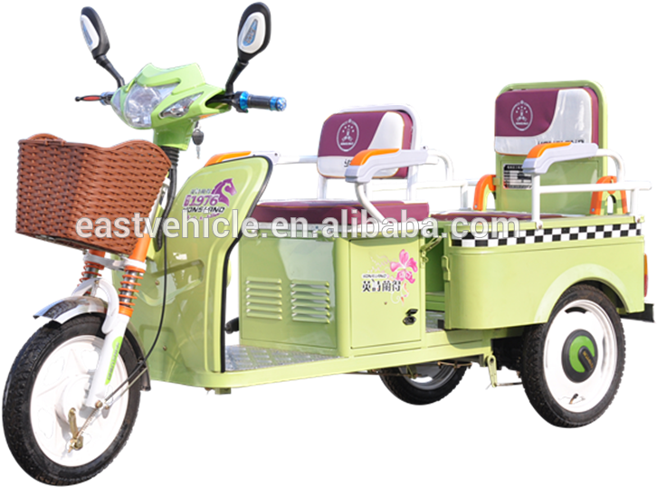 Passenger Electrical Tricycle Battery Operated Adult - Wheel (1000x663), Png Download