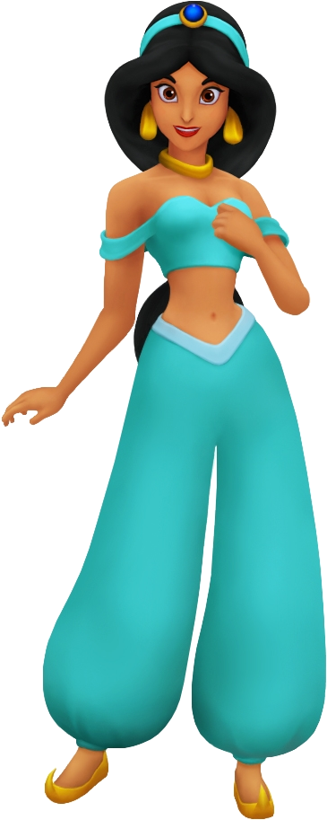 248px-jasmine - Jasmine Kingdom Hearts (386x932), Png Download