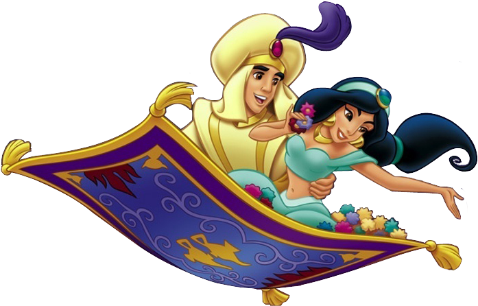 Go To Image - Jasmine And Aladdin Png (719x465), Png Download