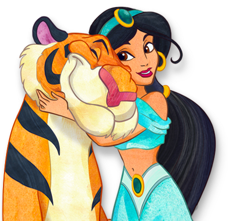 Disney Princess Pop-up Book Illustration - Disney Jasmine Pop Art (452x452), Png Download