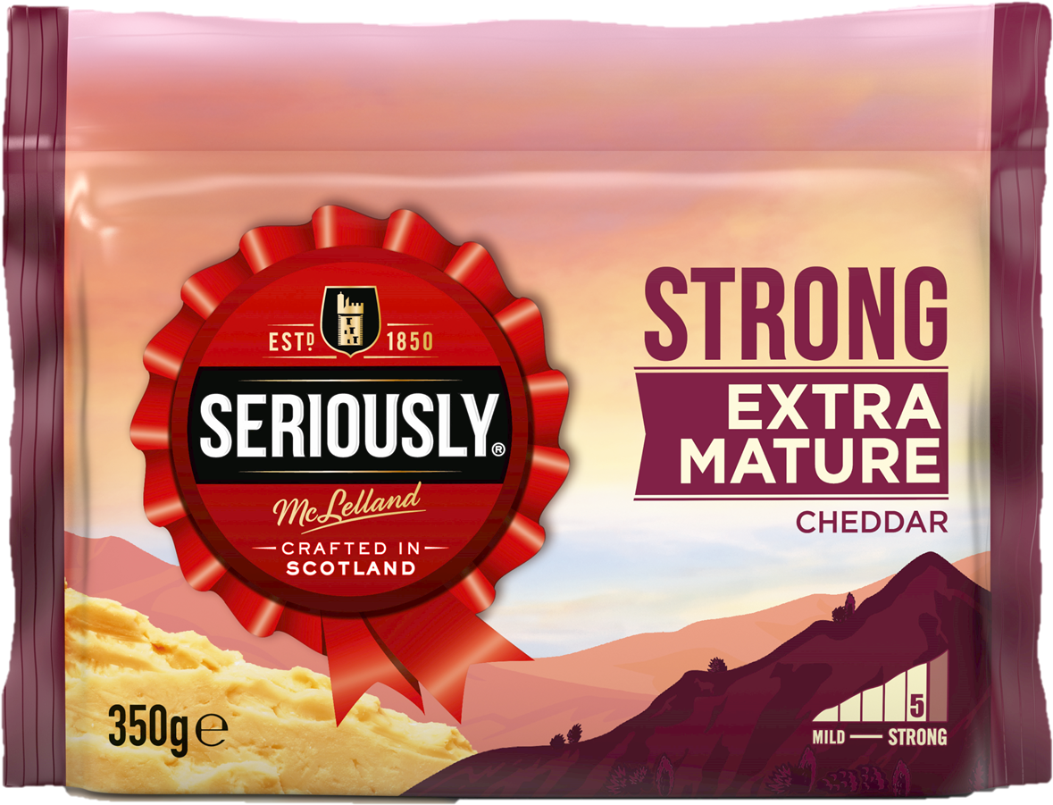 Extra Mature - Seriously Strong Cheddar Extra Mature (1496x1125), Png Download