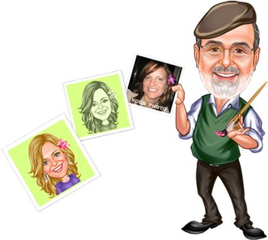 Cartoon Portrait Artist Custom Drawing Caricatures - Drawing Caricatures By Doug Eyre (600x355), Png Download