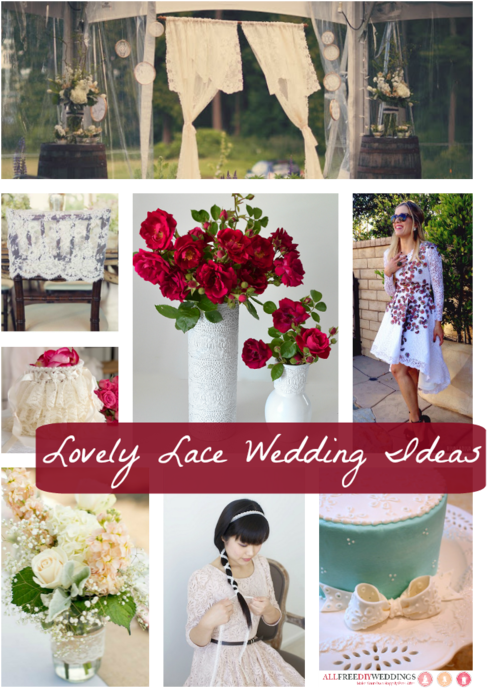 50 Lovely Lace Wedding Ideas - Wedding (500x714), Png Download